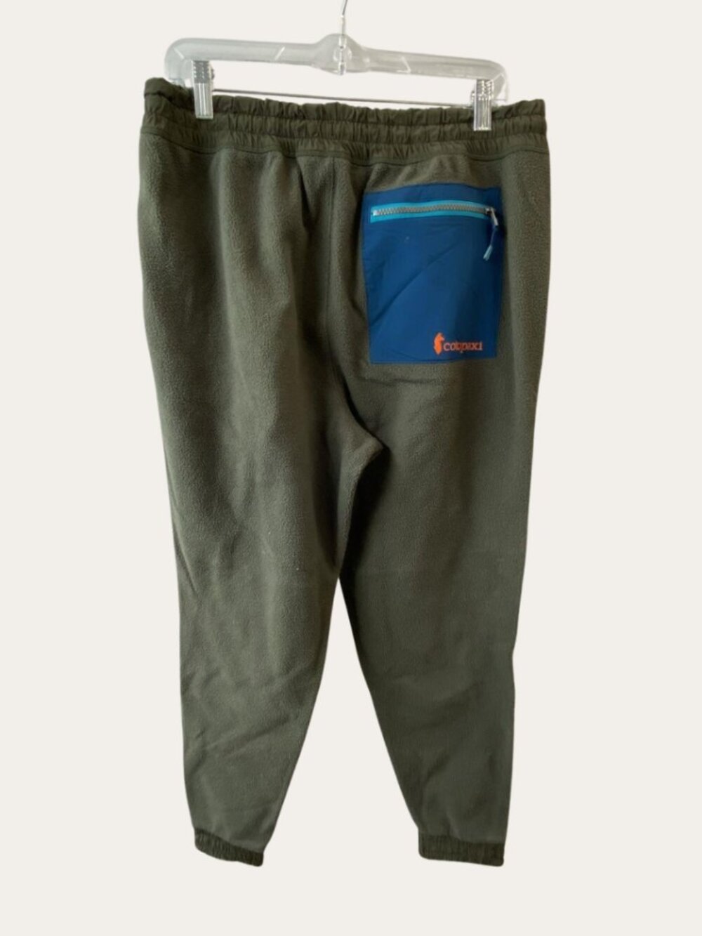 Cotopaxi Abrazo Fleece Jogger Pants Olive Green Blue Knee Patch Men's Large - Picture 4 of 6